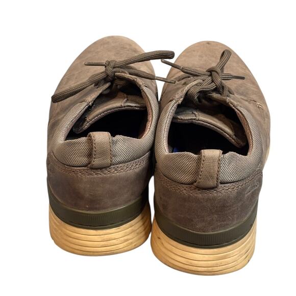 Clarks Mens Braxin Gray Leather Lace Up Casual Comfort Dress Shoes Size 10.5 - Picture 4 of 7